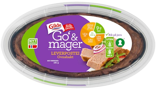 Bilde: © Gilde / Kolonial.no Gilde Leverpostei Ovnsbakt Go Og Mager, 180 g