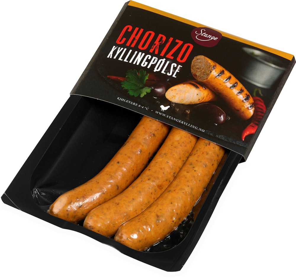 Stanges Gårdsprodukter Kyllingpølse Chorizo 3 stk