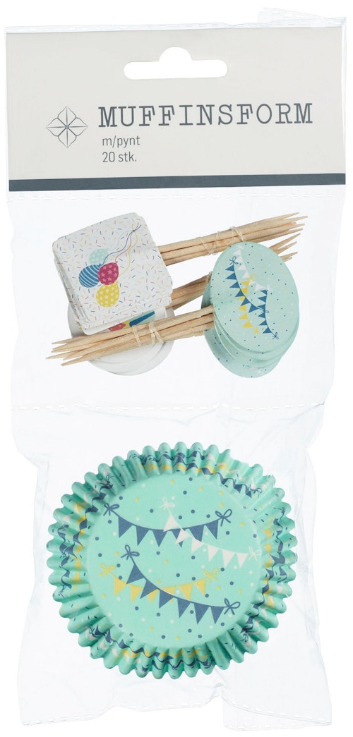 Bilde: © REMA 1000 / Oda REMA 1000 Muffinsformer med Stickers Assortert vare, 20 stk
