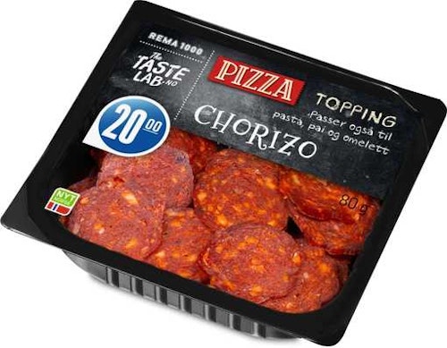 Bilde: © REMA 1000 / Oda REMA 1000 Chorizo Topping