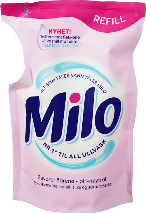 Bilde: © Milo / Kolonial.no Milo Milo Tøyvask Refill 490 ml
