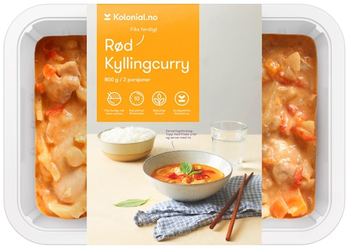 Bilde: © Gastro Kitchen / Kolonial.no Gastro Kitchen Rød Kyllingcurry Fiks ferdig, 2 Porsjoner, 800 g