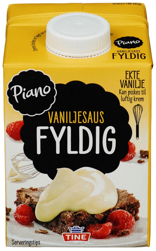 Bilde: © Tine / Kolonial.no Tine Piano Fyldig Vaniljesaus 0,5 l