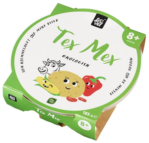 Bilde: © Lev Vel / Oda Lev Vel Tex Mex fra 8 mnd økologisk, 185 g