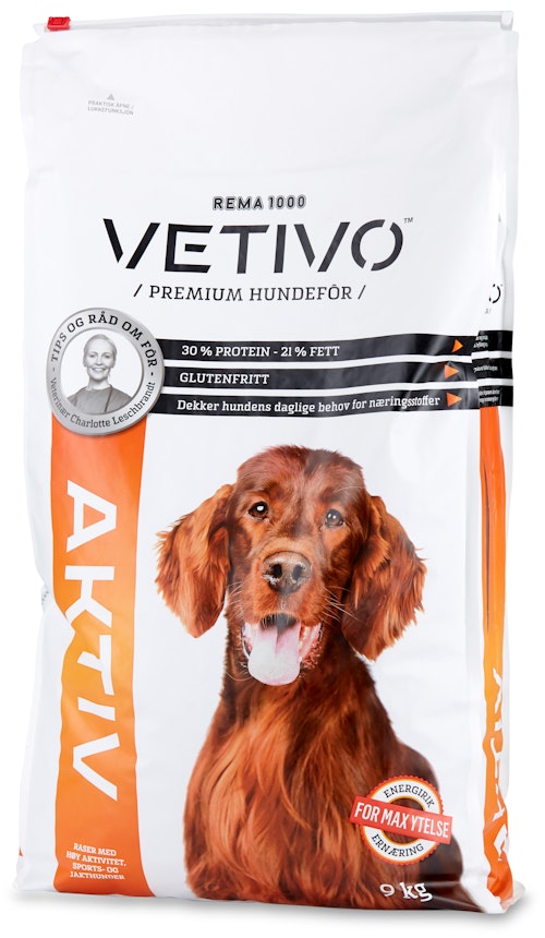 Bilde: © Vetivo / Kolonial.no Vetivo Hundefôr Aktiv 9 kg