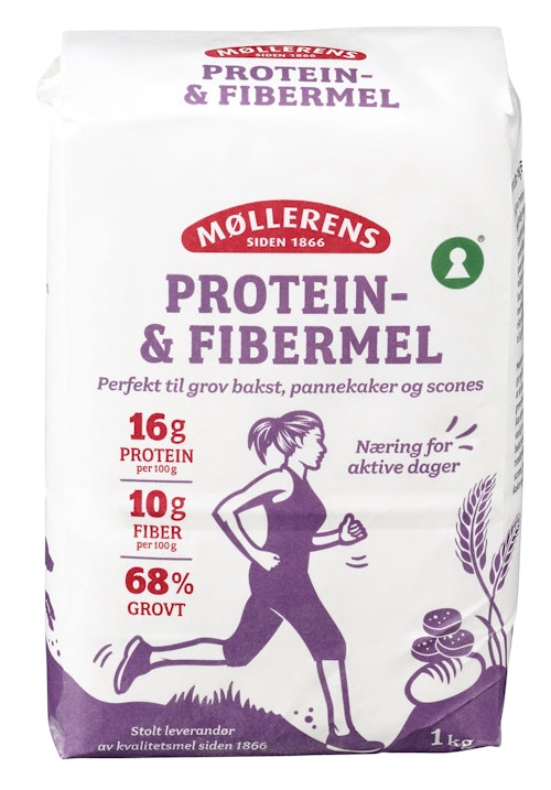 Bilde: © Møllerens / Oda Møllerens Protein- og Fibermel 1 kg