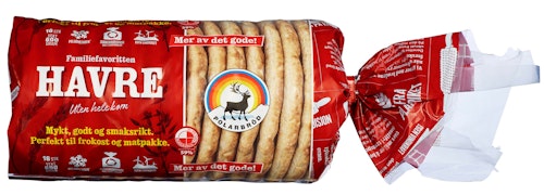 Bilde: © Polarbrød / Kolonial.no Polarbrød Havre Polarbrød 16 Stk, 600 g