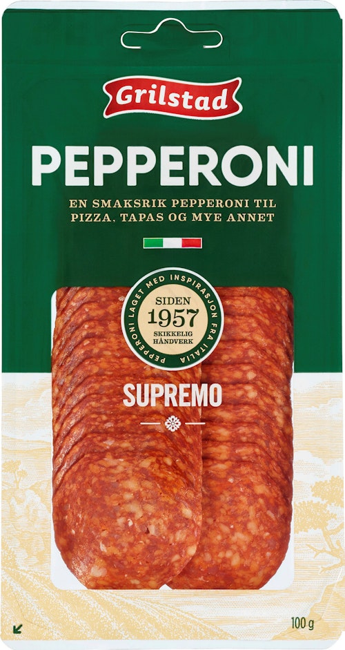 Bilde: © Grilstad / Kolonial.no Grilstad Pepperoni 100 g