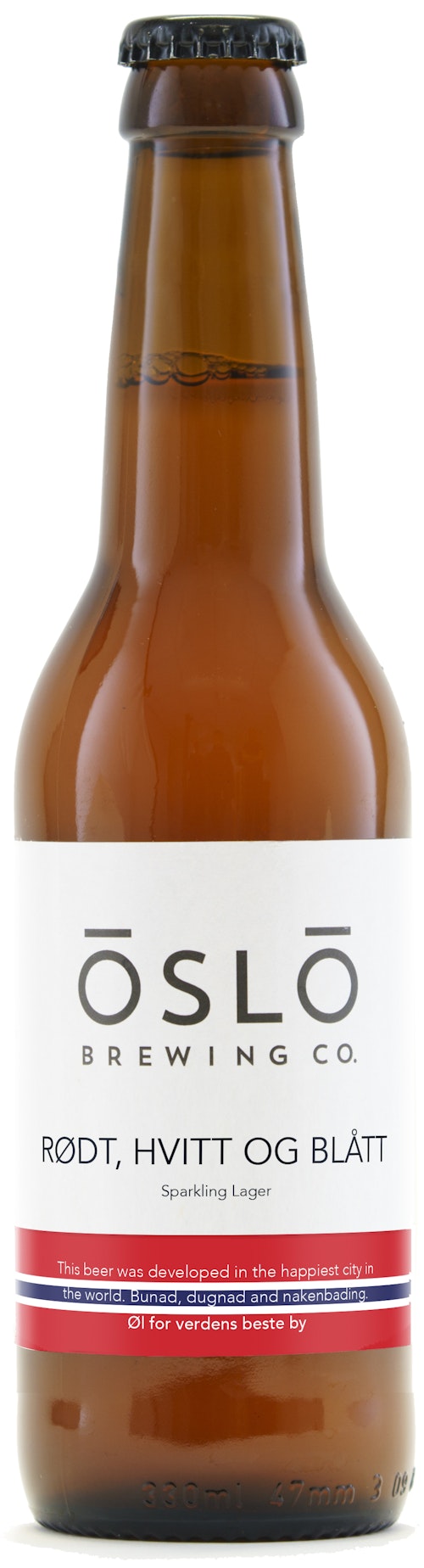 Bilde: © Oslo Brewing Company / Kolonial.no Oslo Brewing Company Rødt, Hvitt og Blått 0,33 stk