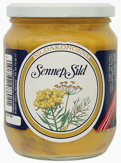 Bilde: © Sildakongen / Kolonial.no Sildakongen Sennepsild 600 g