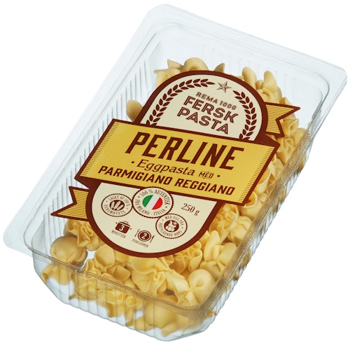 Bilde: © REMA 1000 / Kolonial.no REMA 1000 Perline med Parmigiano Reggiano 250 g