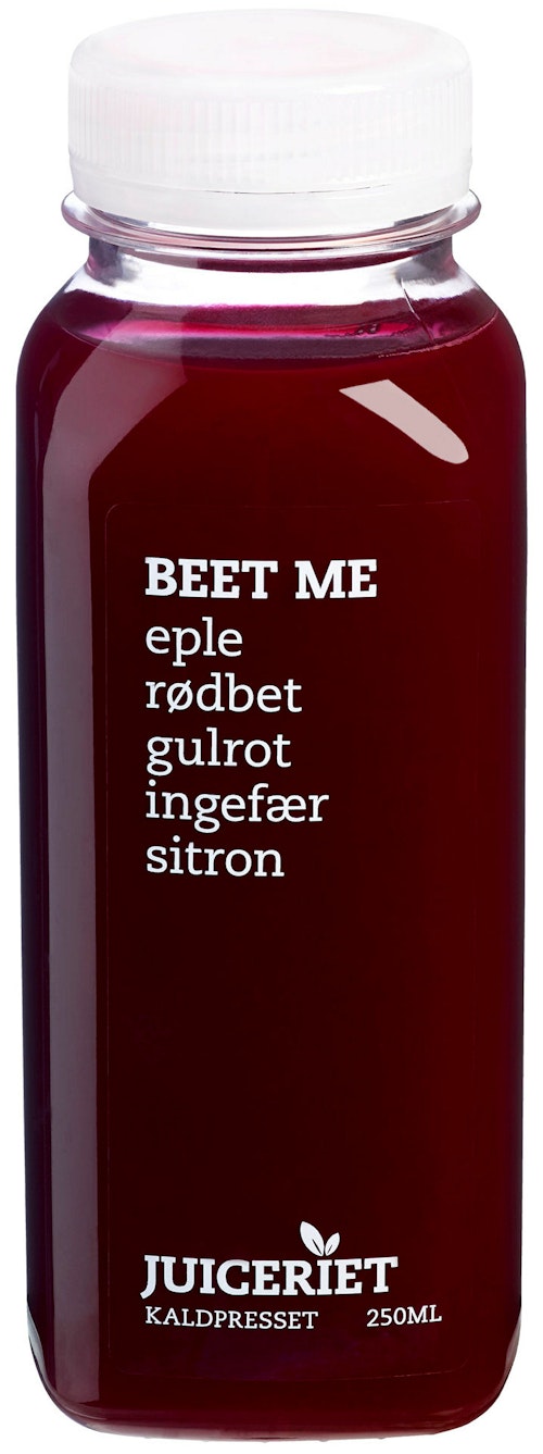 Bilde: © Juiceriet / Kolonial.no Juiceriet Beet Me Eple, Rødbet, Gulrot, Ingefær & Sitron, 250 ml