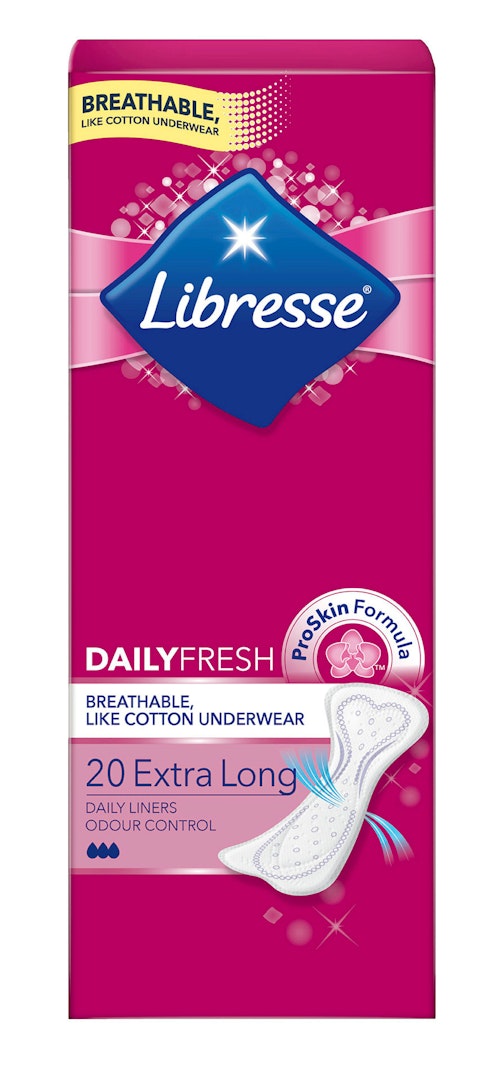 Bilde: © Libresse / Kolonial.no Libresse Libresse Truseinnlegg X-tra Long 20 stk