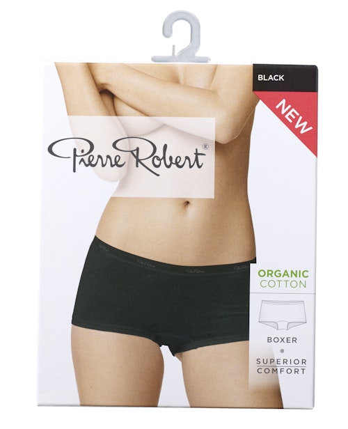 Bilde: © Pierre Robert / Kolonial.no Pierre Robert Cotton Boxer Black, str. XL, 1 stk