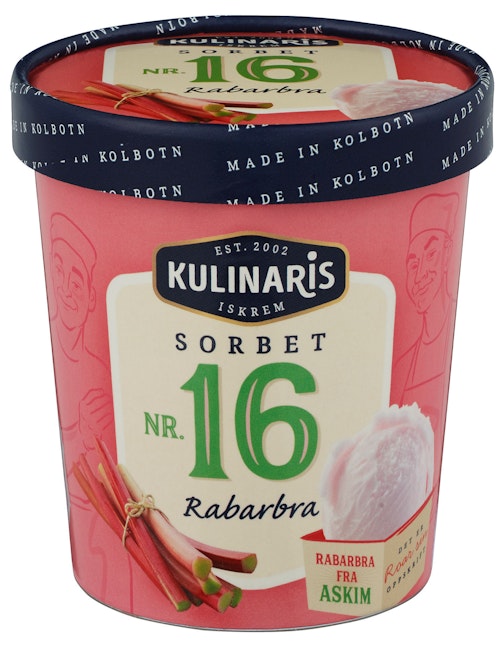 Bilde: © Kulinaris / Kolonial.no Kulinaris Sorbet av Rabarbra 0,5 l