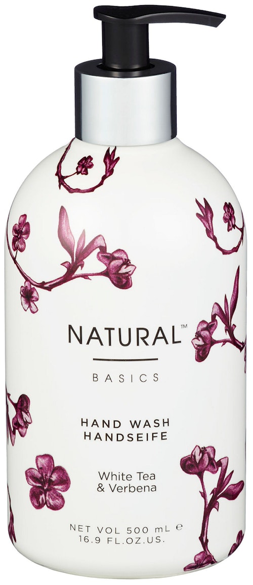 Natural Basics Moisturising Hand Wash, White Tea & Verbena