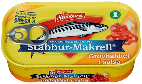 Bilde: © Stabburet / Oda Stabburet Makrell Hakket i Salsa 110 g