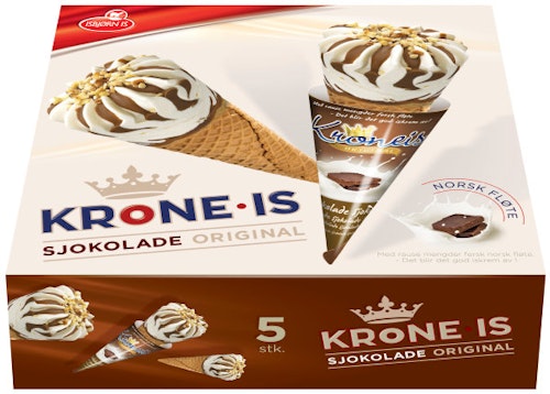 Krone-Is Sjokolade 5 stk, 645 ml