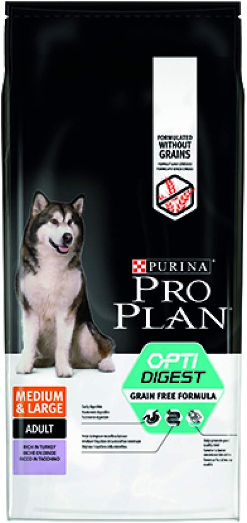 Bilde: © Pro Plan / Kolonial.no Pro Plan Grain Free Optidigest Medium/Large Adult, 14 kg
