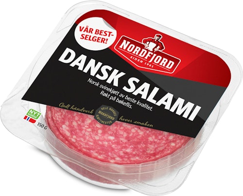 Kjøp Nordfjord Dansk Salami 150 g - Kolonial.no