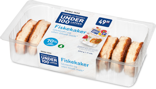 Bilde: © REMA 1000 / Oda REMA 1000 Fiskekaker 70%, Laktosefri, 550 g