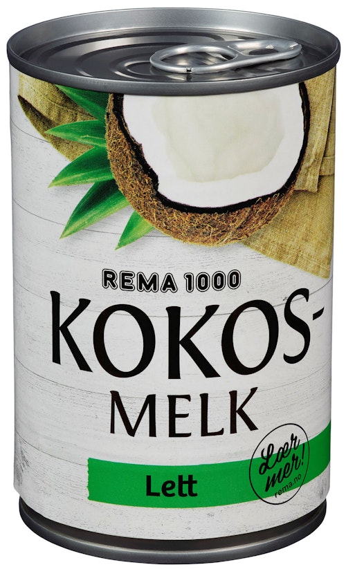 Bilde: © REMA 1000 / Oda REMA 1000 Kokosmelk Lett 400 ml