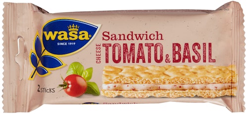 Bilde: © Wasa / Kolonial.no Wasa Sandwich Tomat & Basilikum 40 g