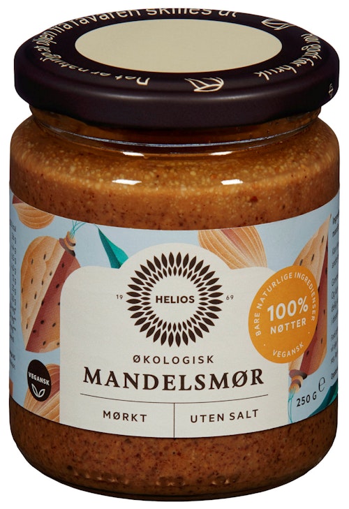 Bilde: © Helios / Oda Helios Mandelsmør Mørkt Økologisk