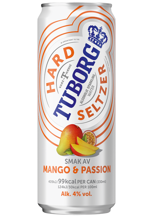 Bilde: © Tuborg / Oda Tuborg Tuborg Hard Seltzer Mango & Passion