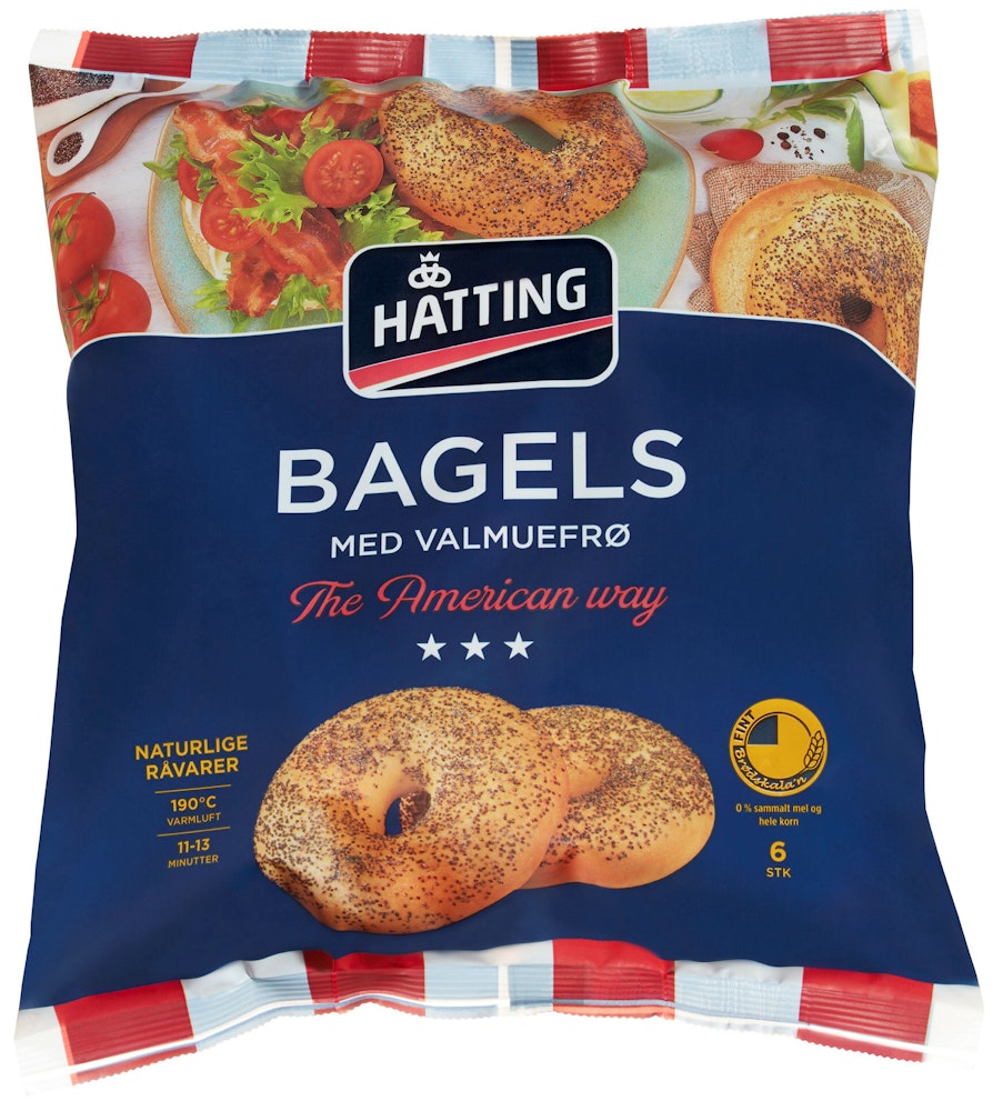 Hatting Bagels Med Valmuefrø