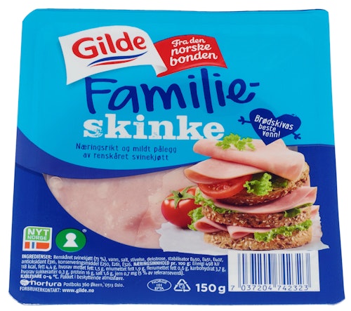 Bilde: © Gilde / Oda Gilde Familieskinke Skivet 150 g
