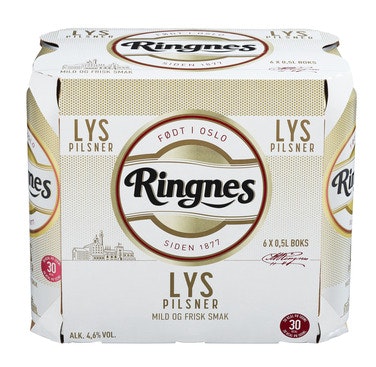 Ringnes Lys Pilsner 6 x 0,5l