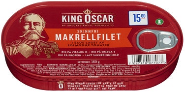 Bilde: © King Oscar / Oda King Oscar Skinnfri Makrell