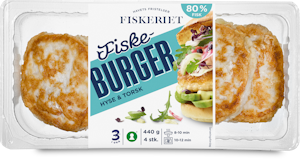 Fiskeriet Burger av Hyse & Torsk 80%