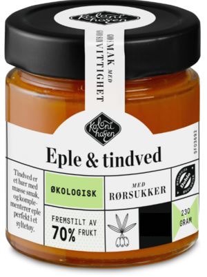 Bilde: © Kolonihagen / Kolonial.no Kolonihagen Syltetøy Eple & Tindved Økologisk, 230 g