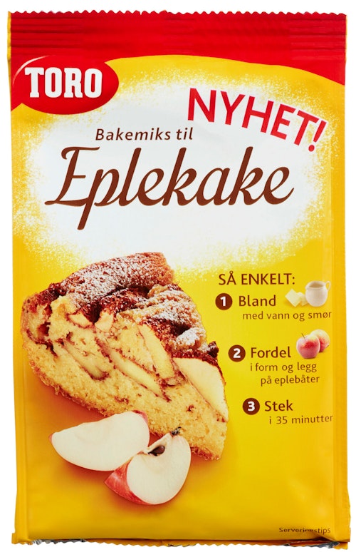 Bilde: © Toro / Kolonial.no Toro Eplekake Bakemiks 384 g