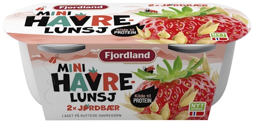Bilde: © Fjordland / Oda Fjordland Mini Havrelunsj Med Jordbær, 2 stk