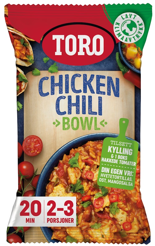 Bilde: © Toro / Kolonial.no Toro Chicken Chili Bowl 170 g