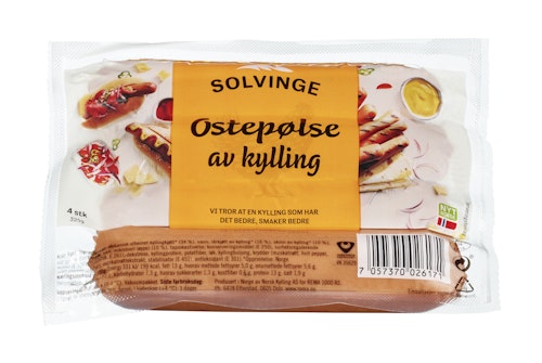 Bilde: © Solvinge / Oda Solvinge Ostegrill Kylling & Kalkun 325 g