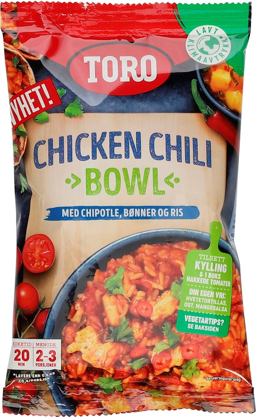 Bilde: © Toro / Kolonial.no Toro Chicken Chili Bowl 170 g