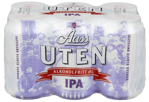 Bilde: © Aass Bryggeri / Oda Aass Bryggeri Aass Uten IPA 6x0,33l, 1,98 l