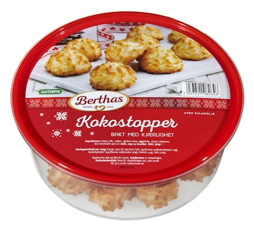 Bilde: © Berthas / Oda Berthas Kokostopper 360 g