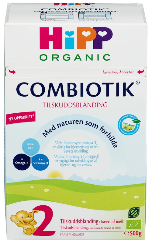 Bilde: © Hipp / Kolonial.no Hipp Combiotik Pulver 2 Fra 6 - 12 mnd, 500 g