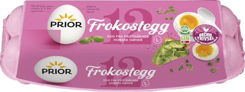 Bilde: © Prior / Oda Prior Frokostegg Fra Frittgående Høner Str L