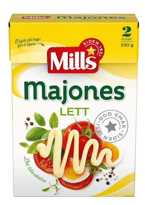 Bilde: © Mills / Kolonial.no Mills Lettmajones 330 g