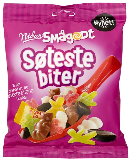 Bilde: © Nidar / Kolonial.no Nidar Nidar Smågodt Søteste Biter 220 g