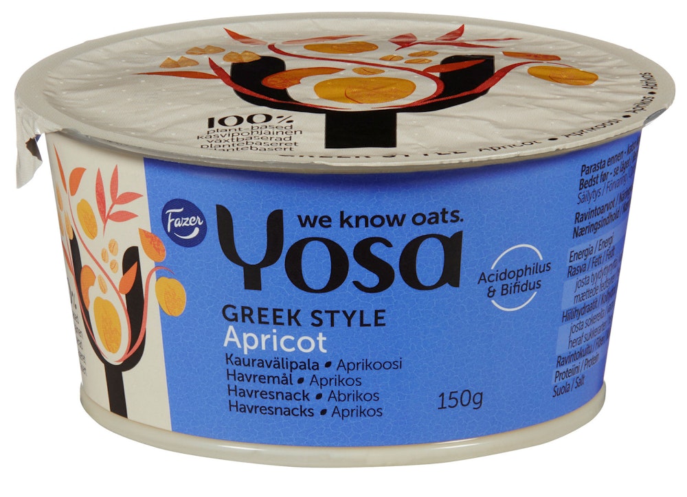 Yosa Havresnacks Greek Style Aprikos