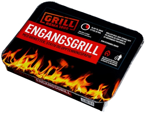 Bilde: © REMA 1000 / Oda REMA 1000 Engangsgrill 1,5 timer grilltid, 1 stk