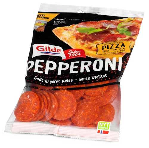Bilde: © Gilde / Kolonial.no Gilde Pepperoni Skivet 130 g