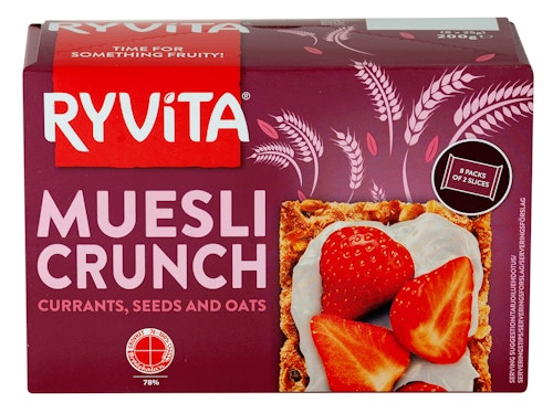 Bilde: © Ryvita / Kolonial.no Ryvita Ryvita Muesli Crunch Knekkebrød, 200 g